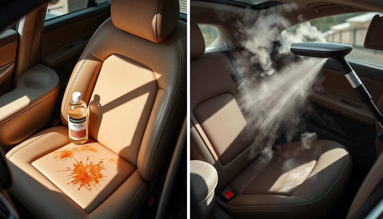 Featured image for Upholstery Shampoo vs Steam Cleaning: What's Better for Cars?