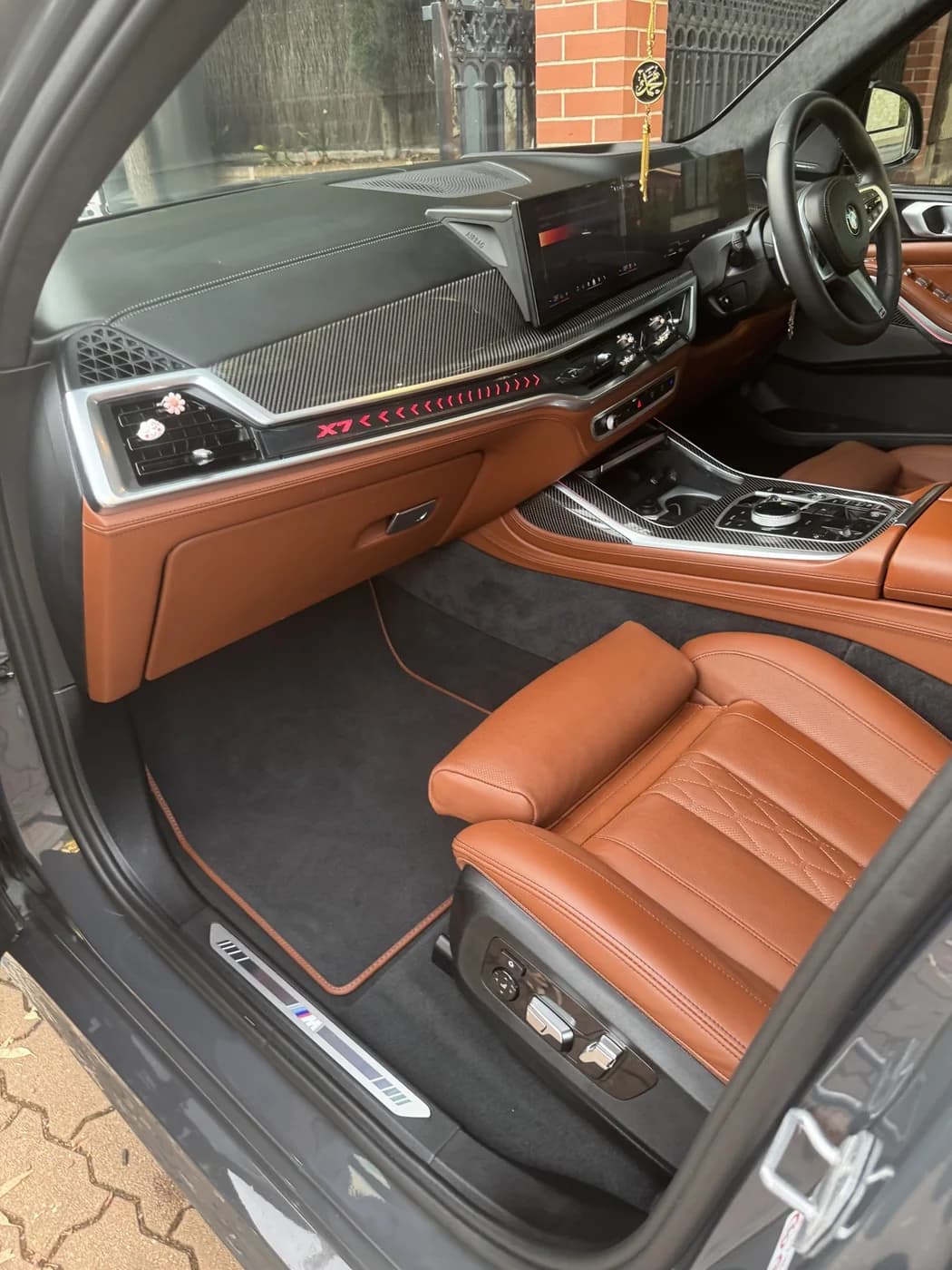 BMW cognac leather seats and centre console